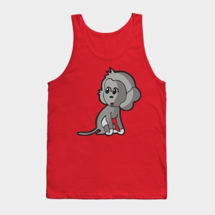 Cute Monkey Cartoon Tank Top